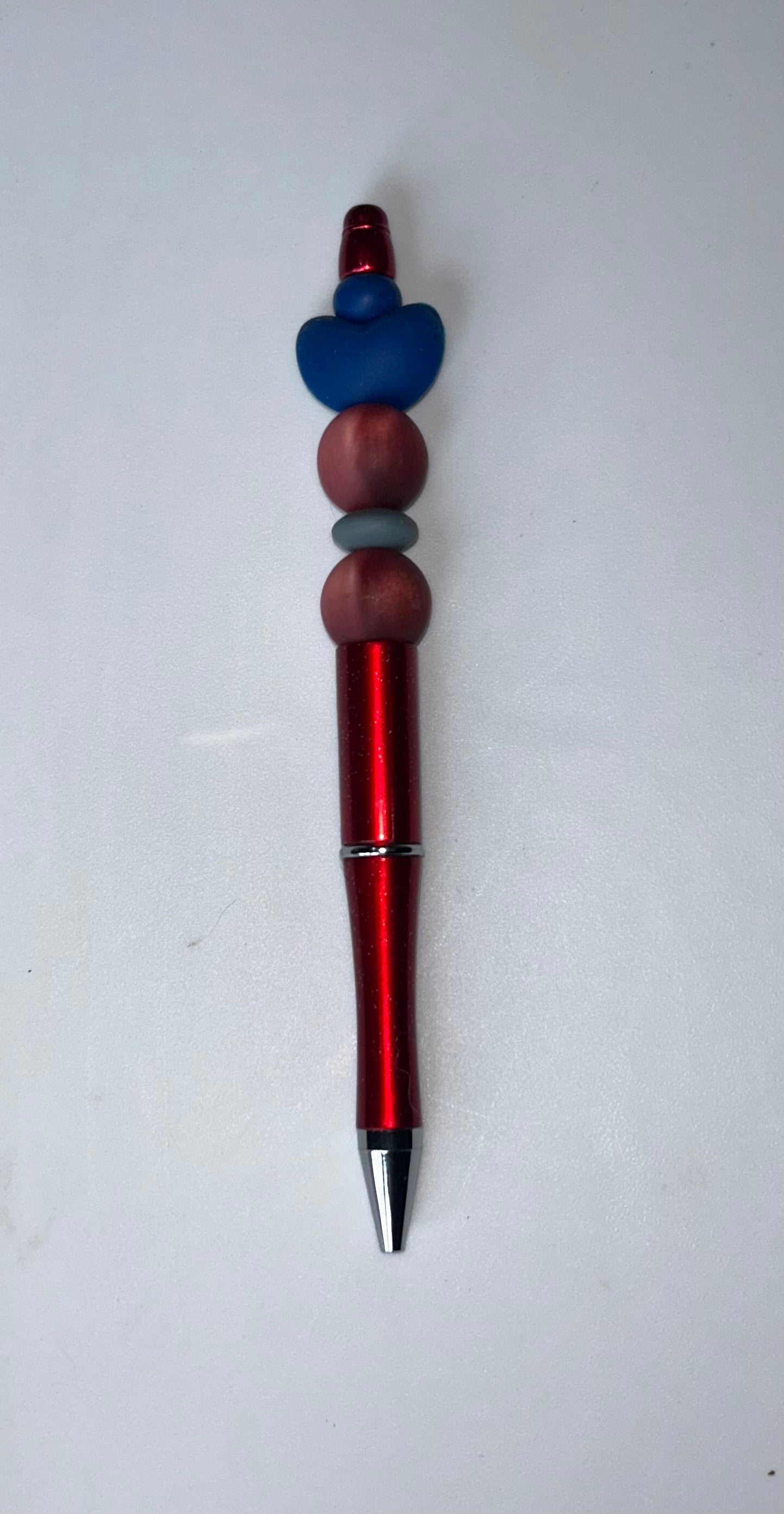 Blue Heart Red Pen