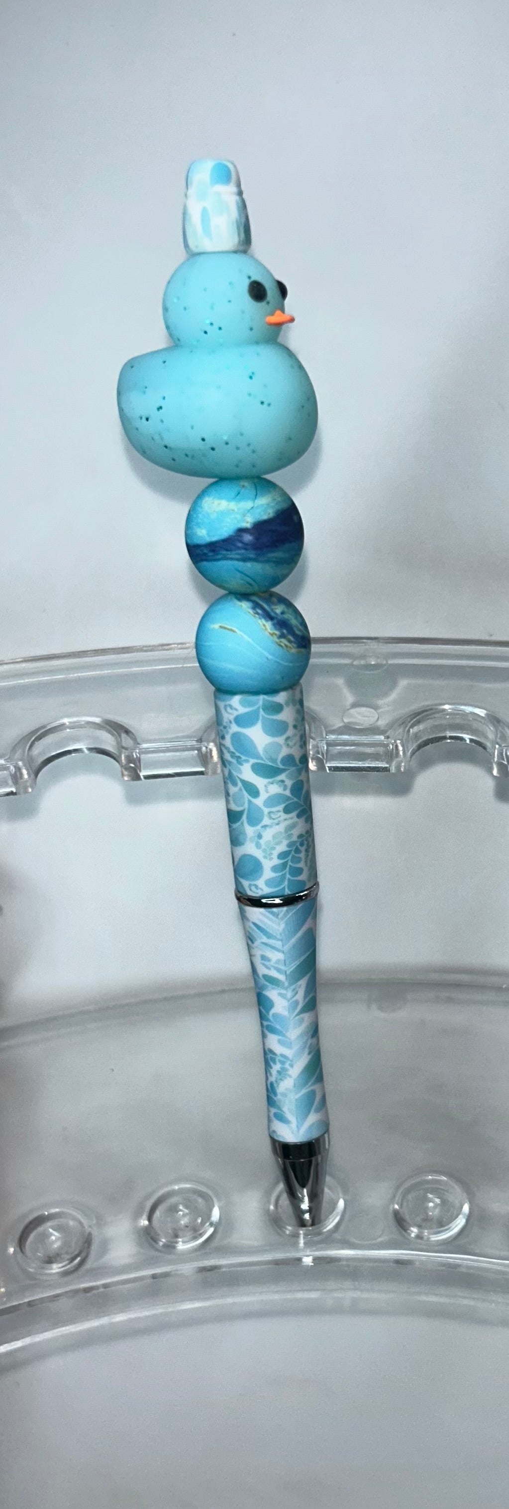 Blue Duck Blue Splatter Pen