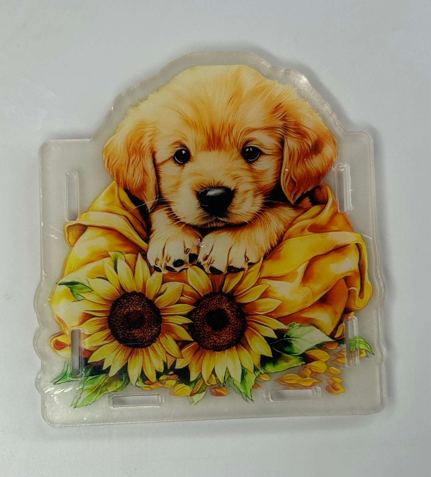 Golden Retriever Puppy Pen Holder