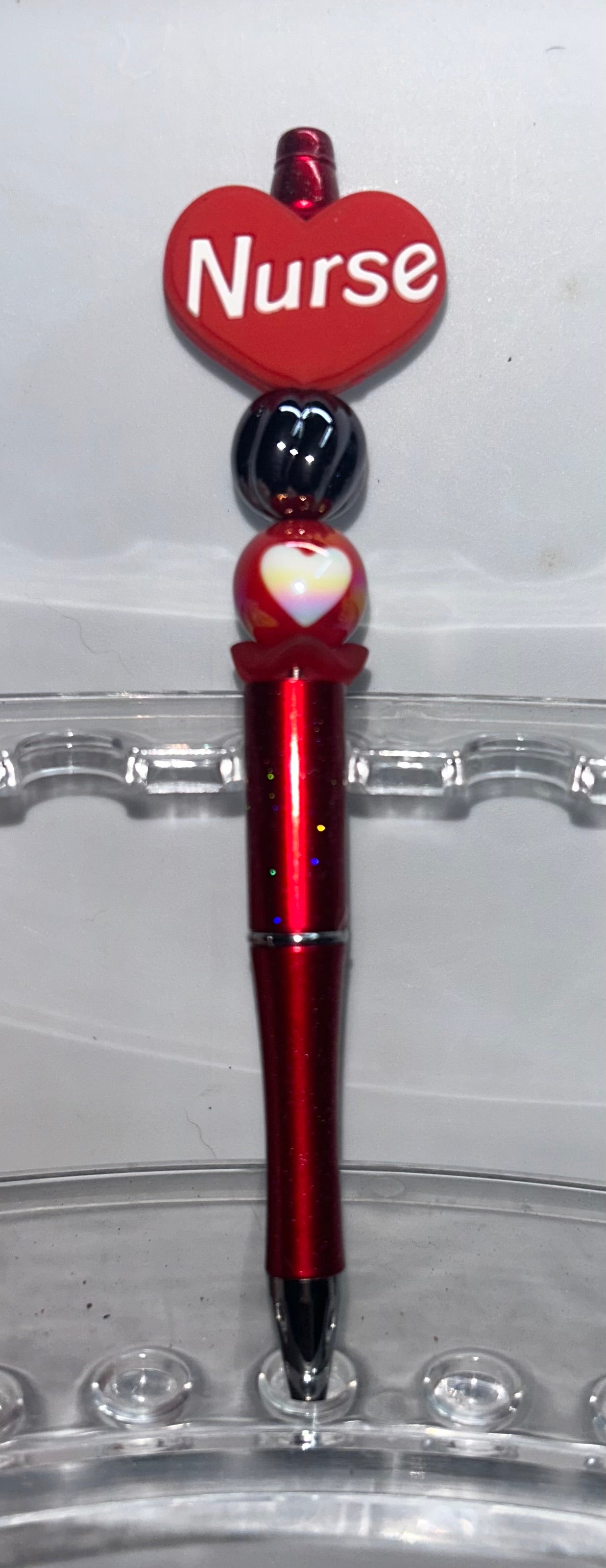 Red Nurse Heart Red Pen