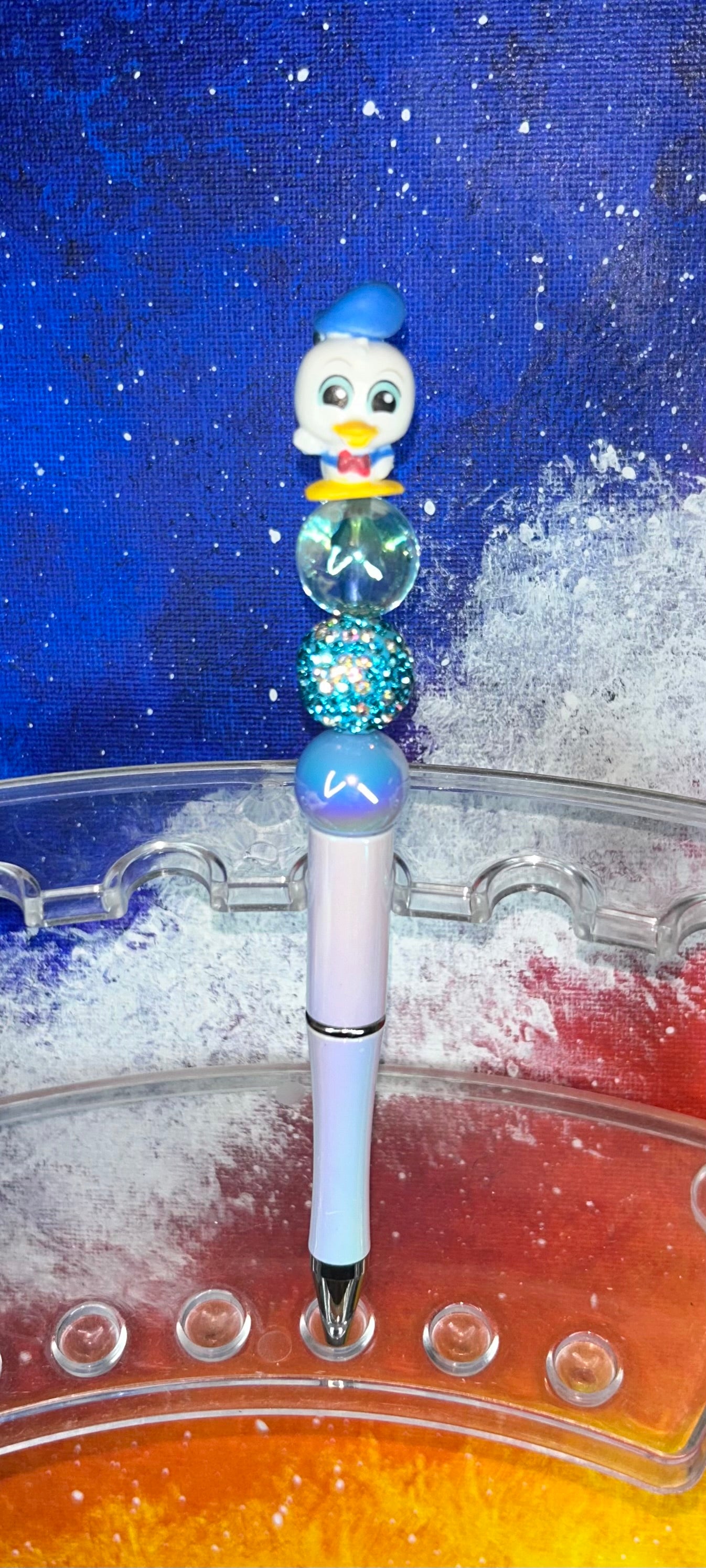 Donald Duck Small Doorable Pearl White Pen