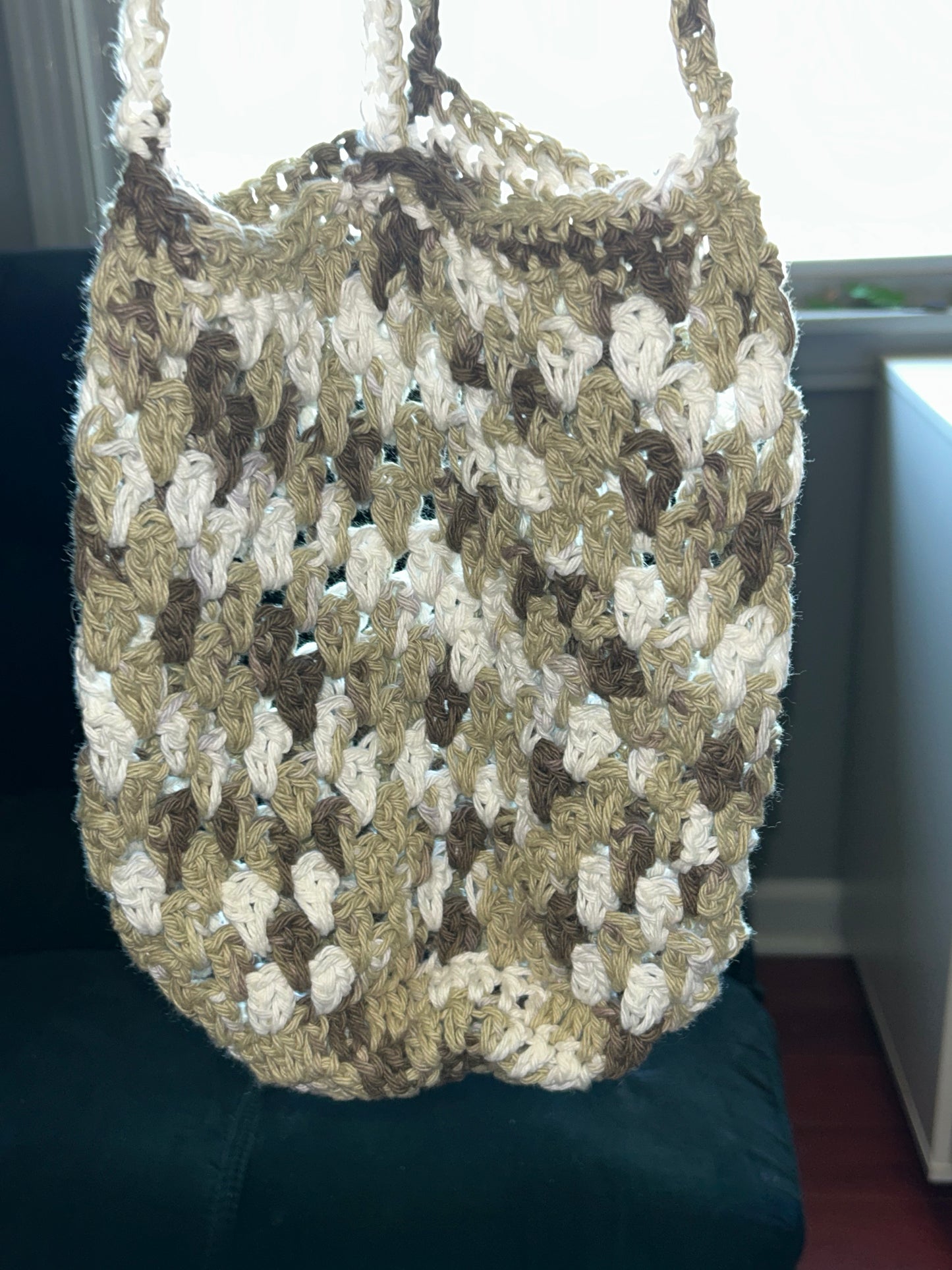 Crocheted plant hanger