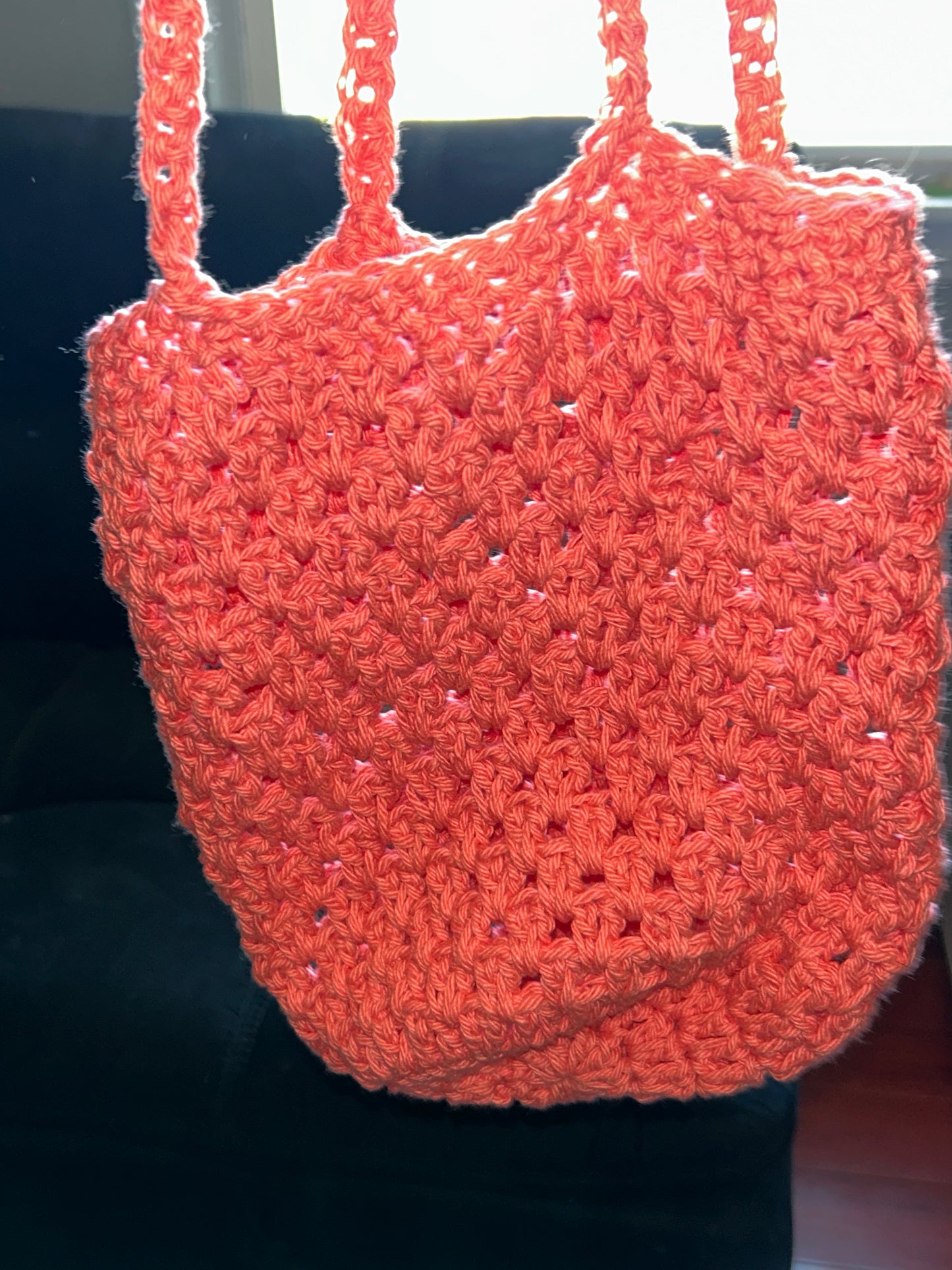 Crocheted plant hanger