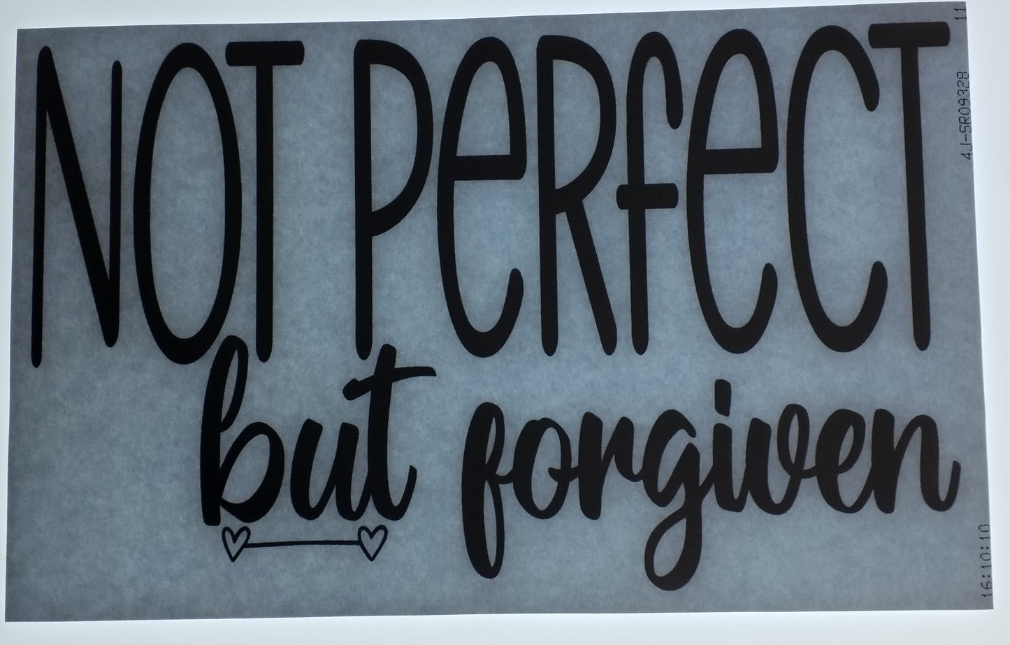 Not Perfect But Forgiven