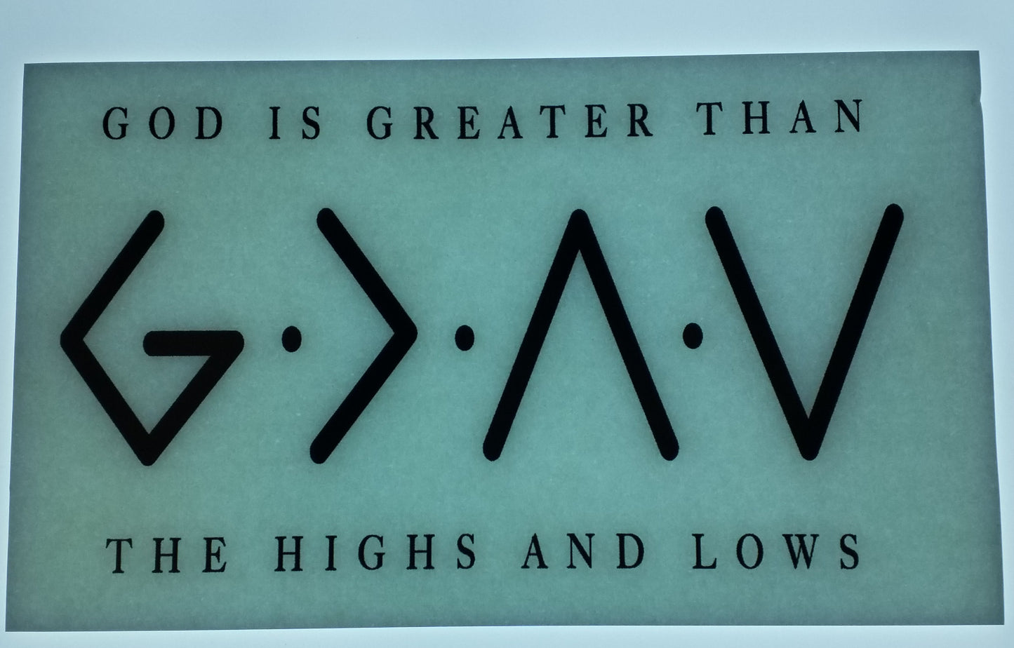 God Is Greater Than