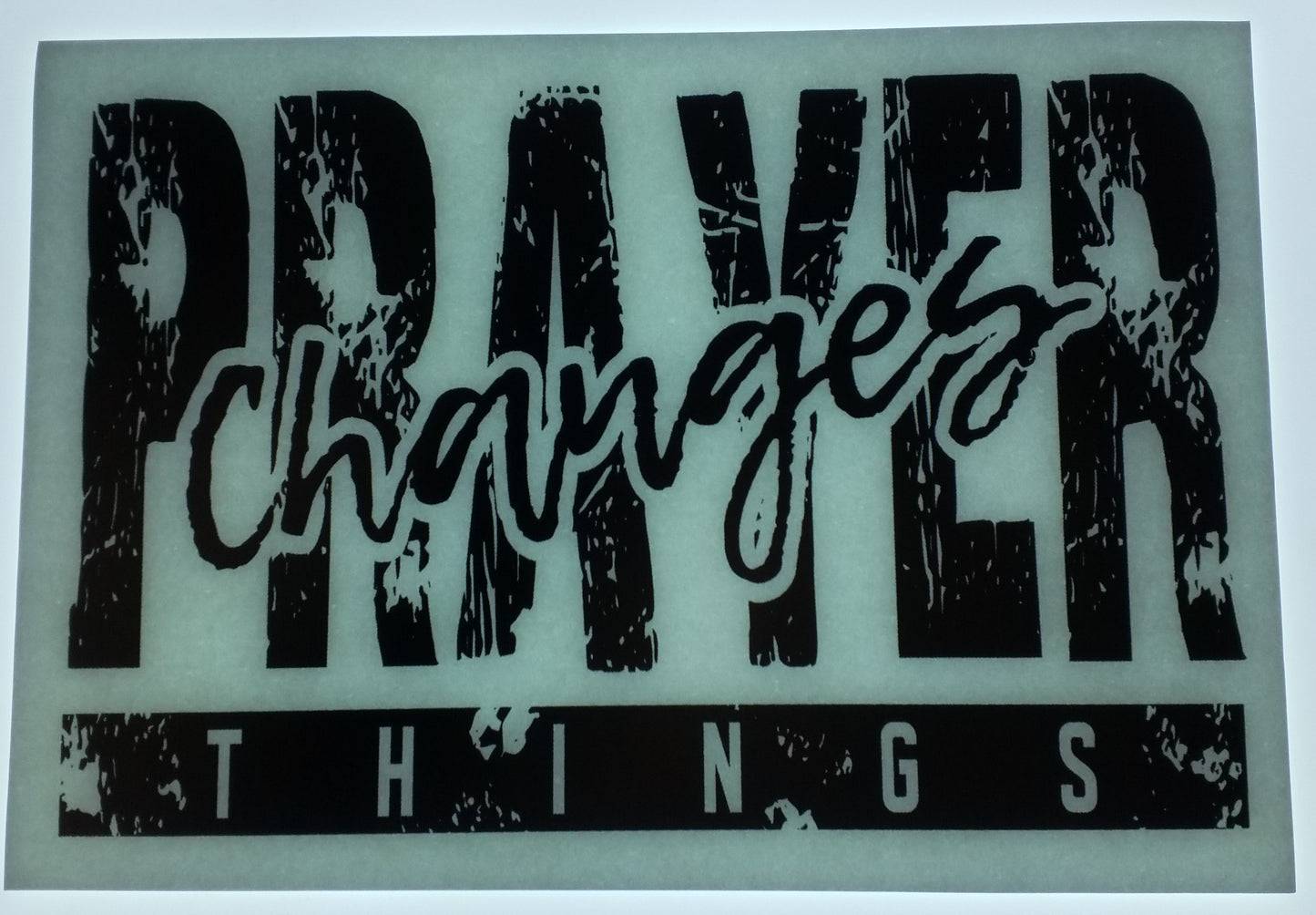 Prayer Changes Things