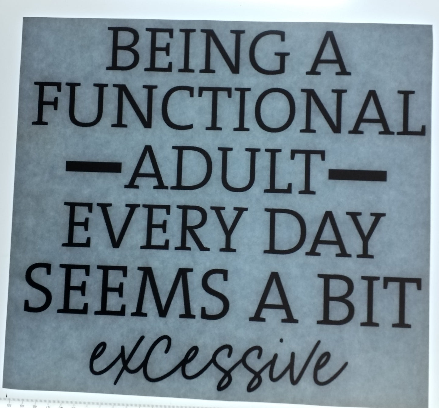 Being A Functional Adult