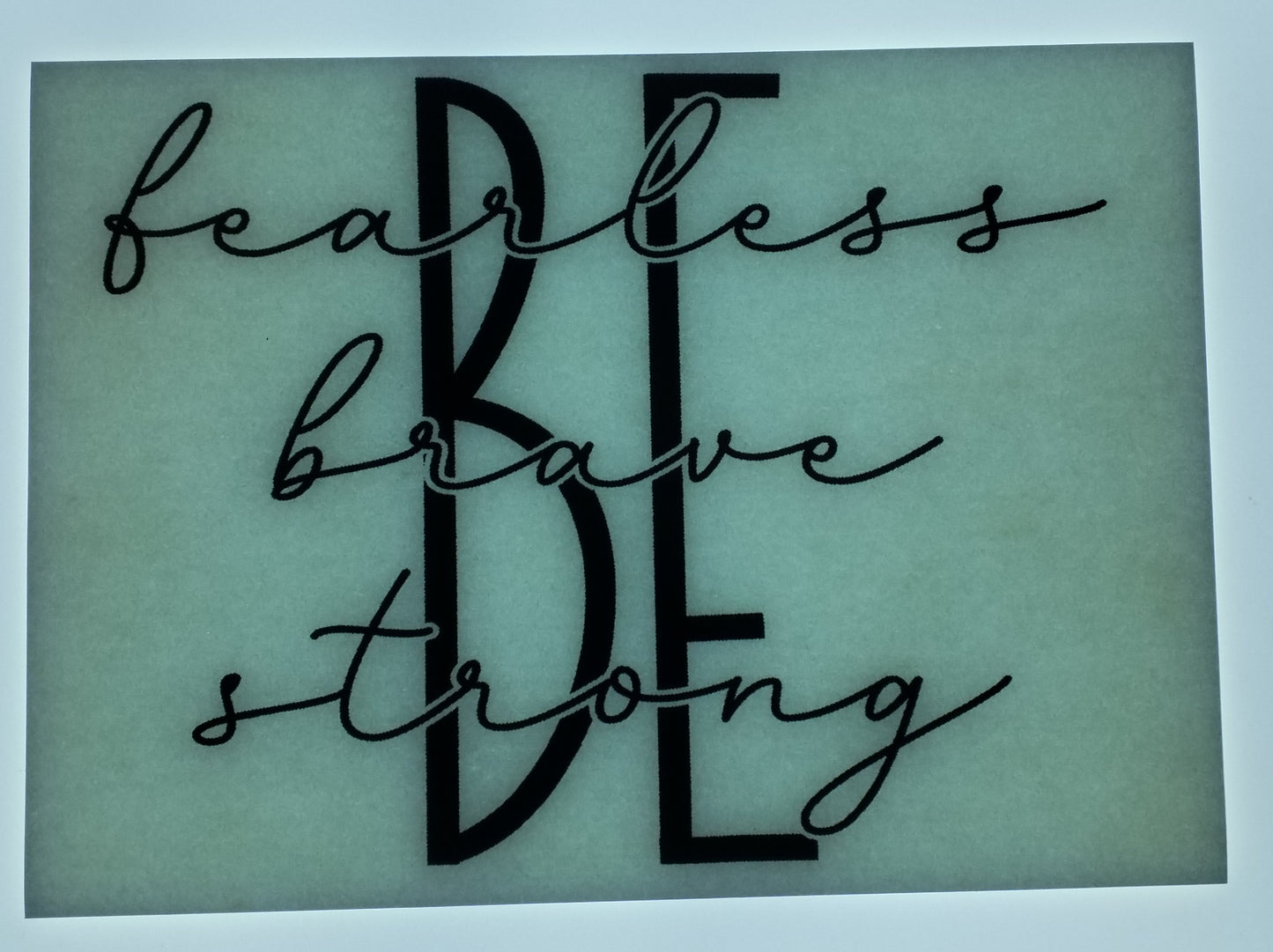 Be Fearless Brave Strong