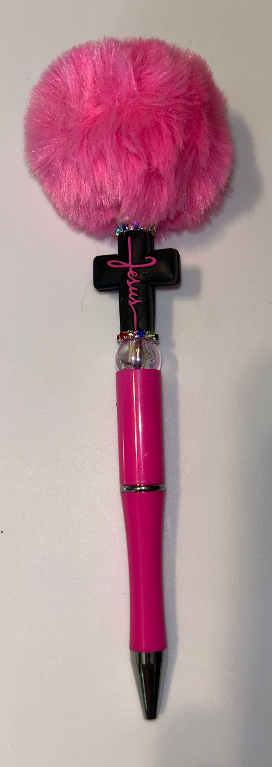 Jesus Pink PomPom