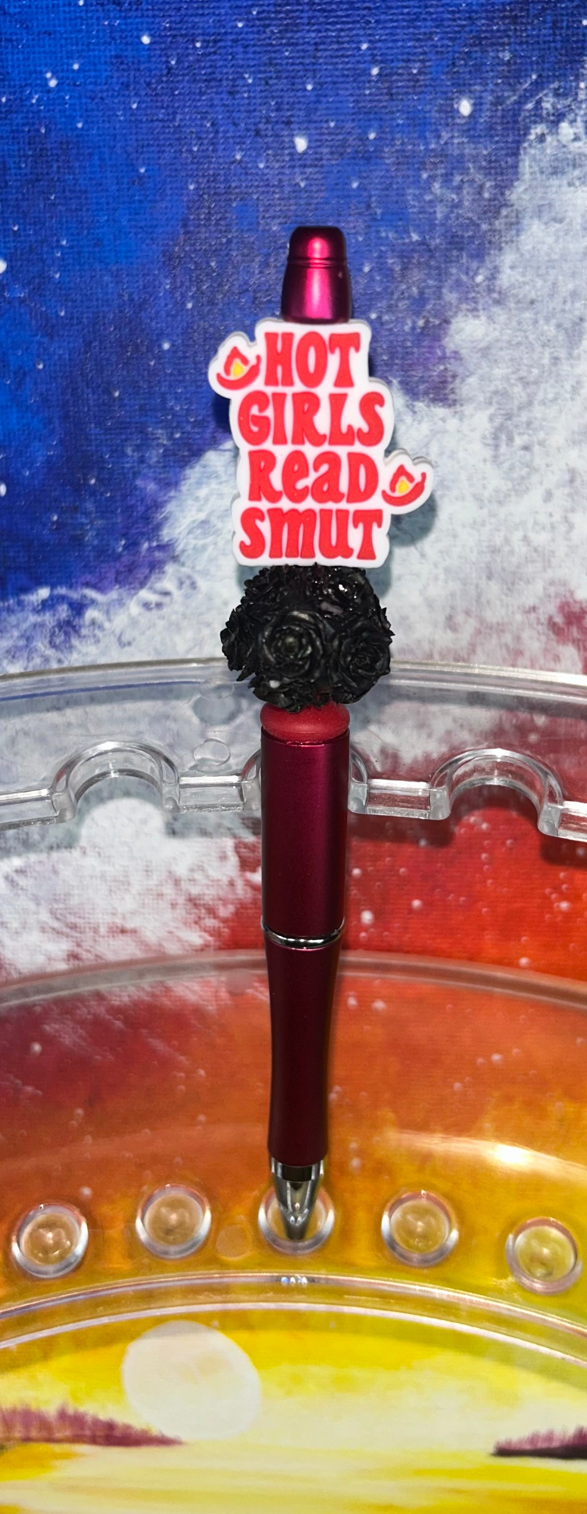 Hot Girls Read Smut Dark Red Pen