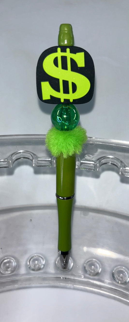 Dollar Sign Green Pen