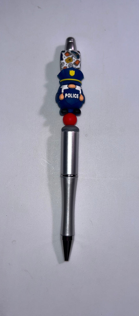 Police Gnome Silver Pen