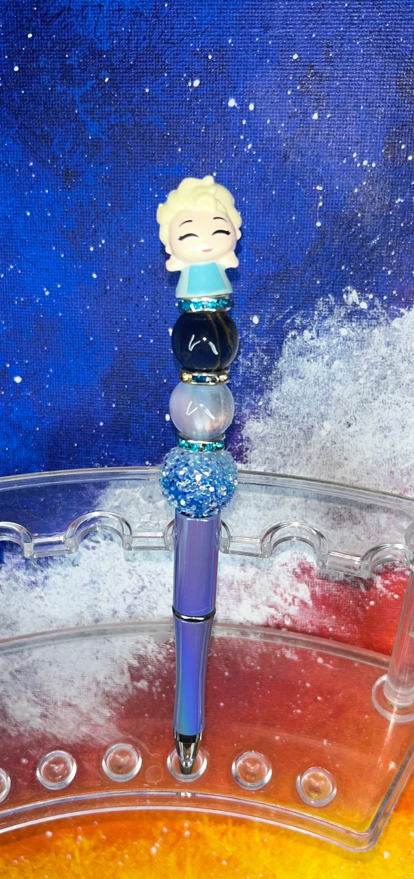 Elsa Small Doorable Shiny Purple Pen