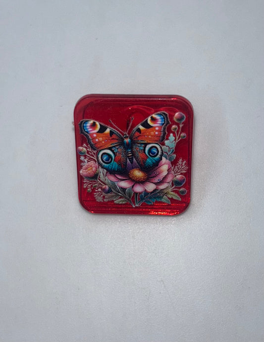 Red Butterfly Clip