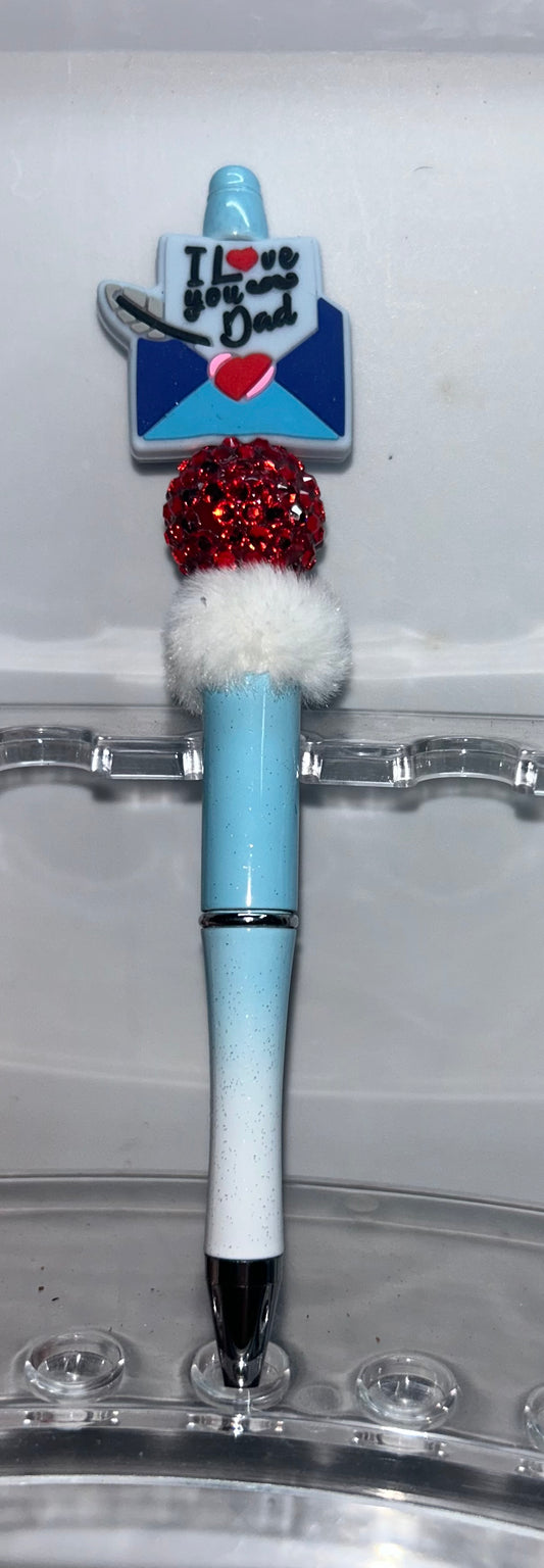 I Love You Dad Blue Ombre' Pen