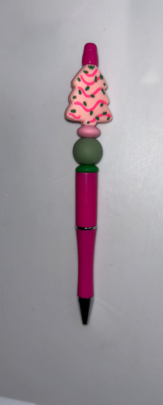 Pink Christmas Tree Pink Pen