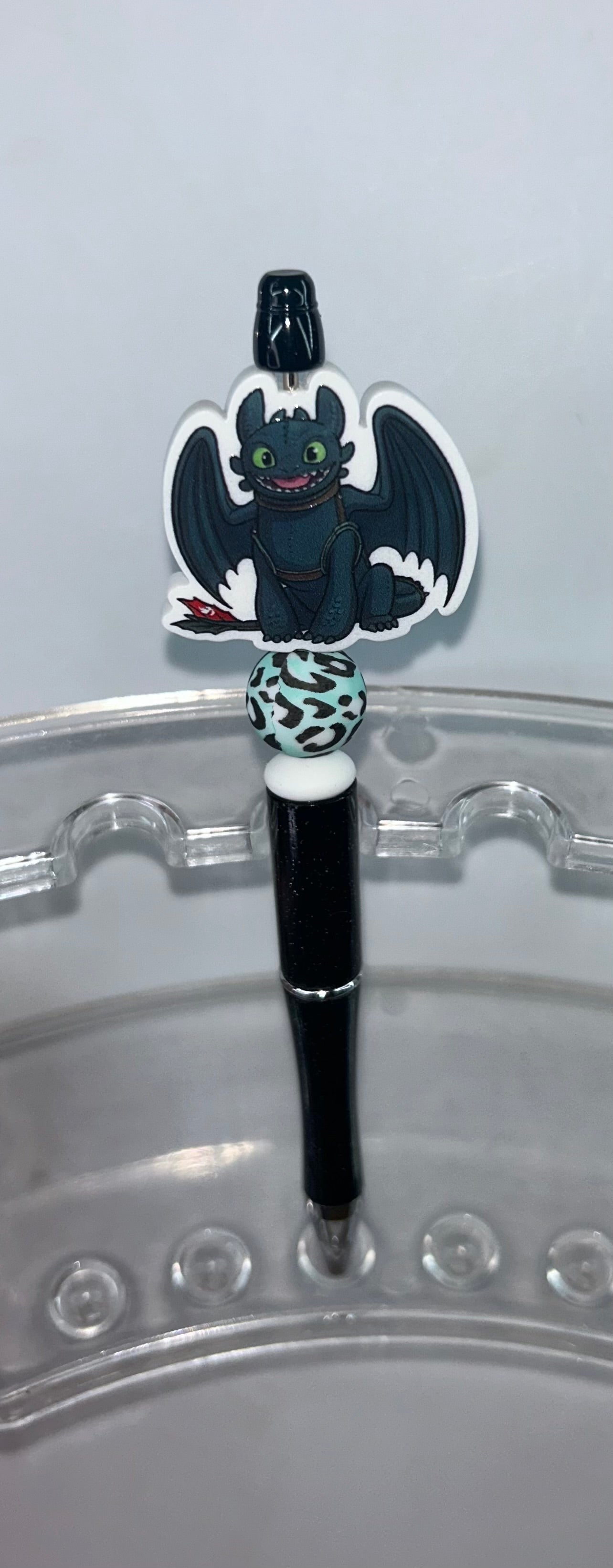 Acrylic Toothless Black Pen