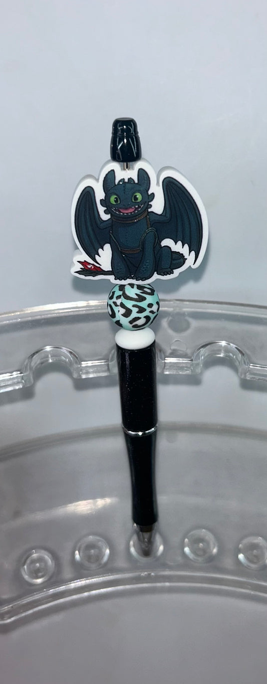 Acrylic Toothless Black Pen