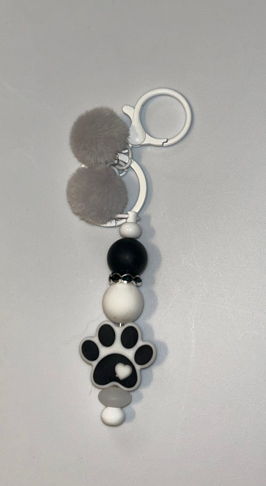 Paw Print Keychain