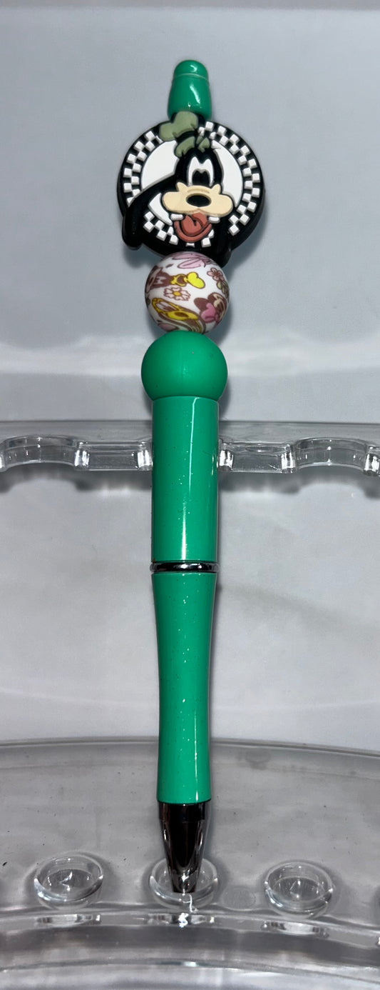 Goofy Round Green Pen