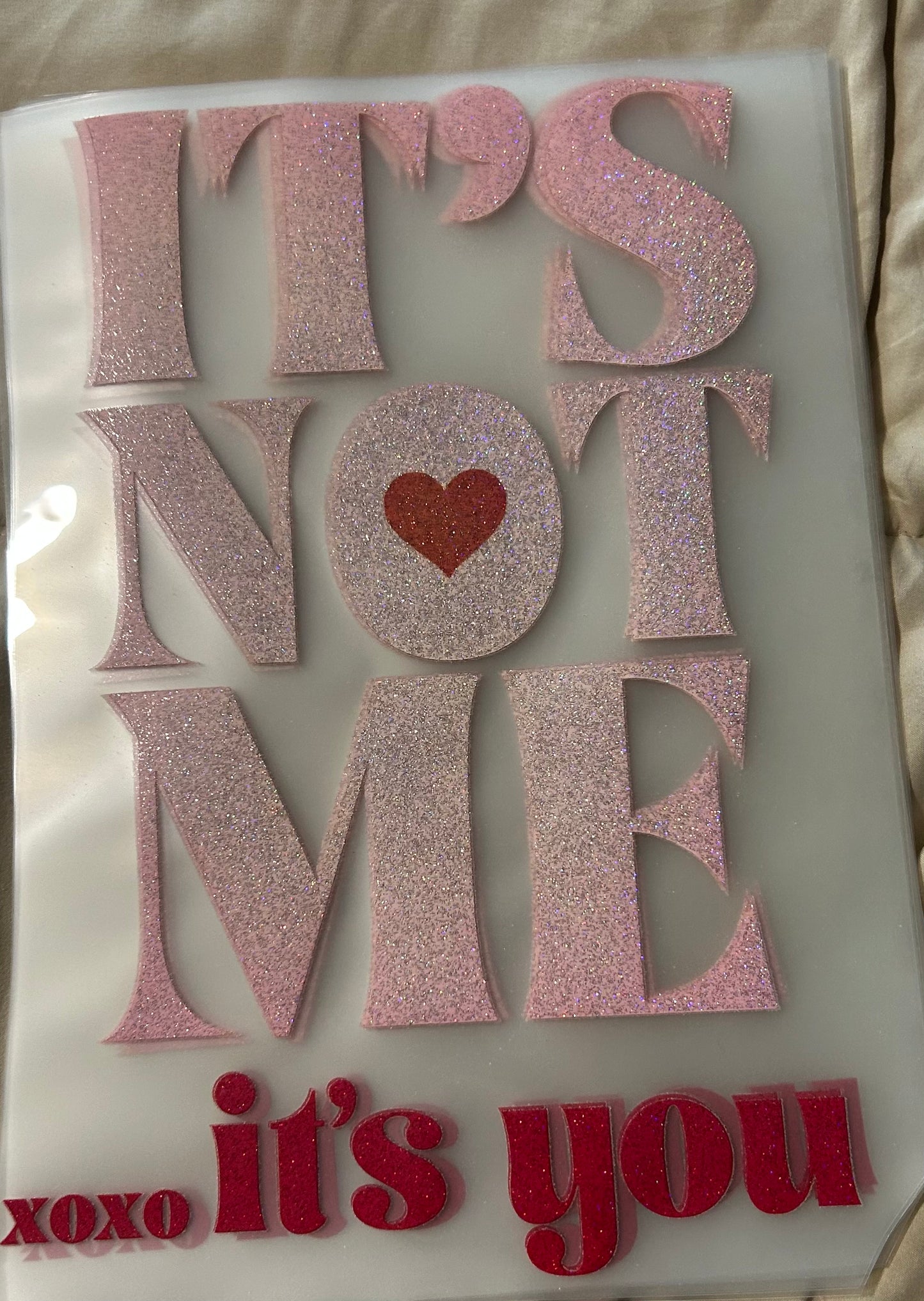 It's not me