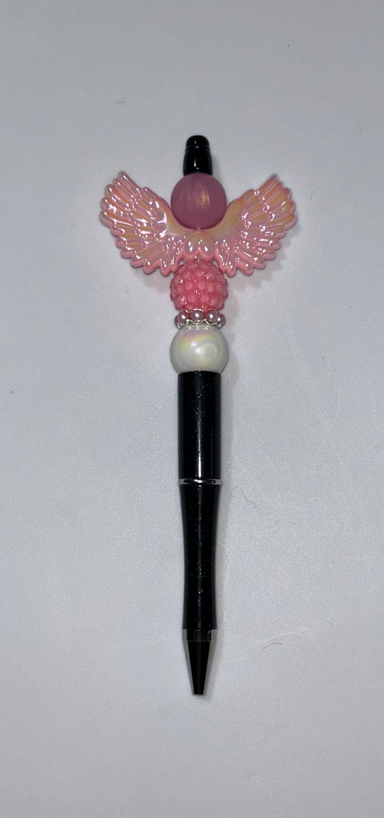 Pink Wings Black Pen