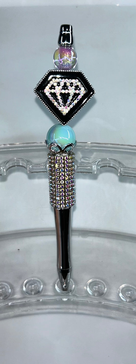 Sparkling Diamond Bling Silver Pen