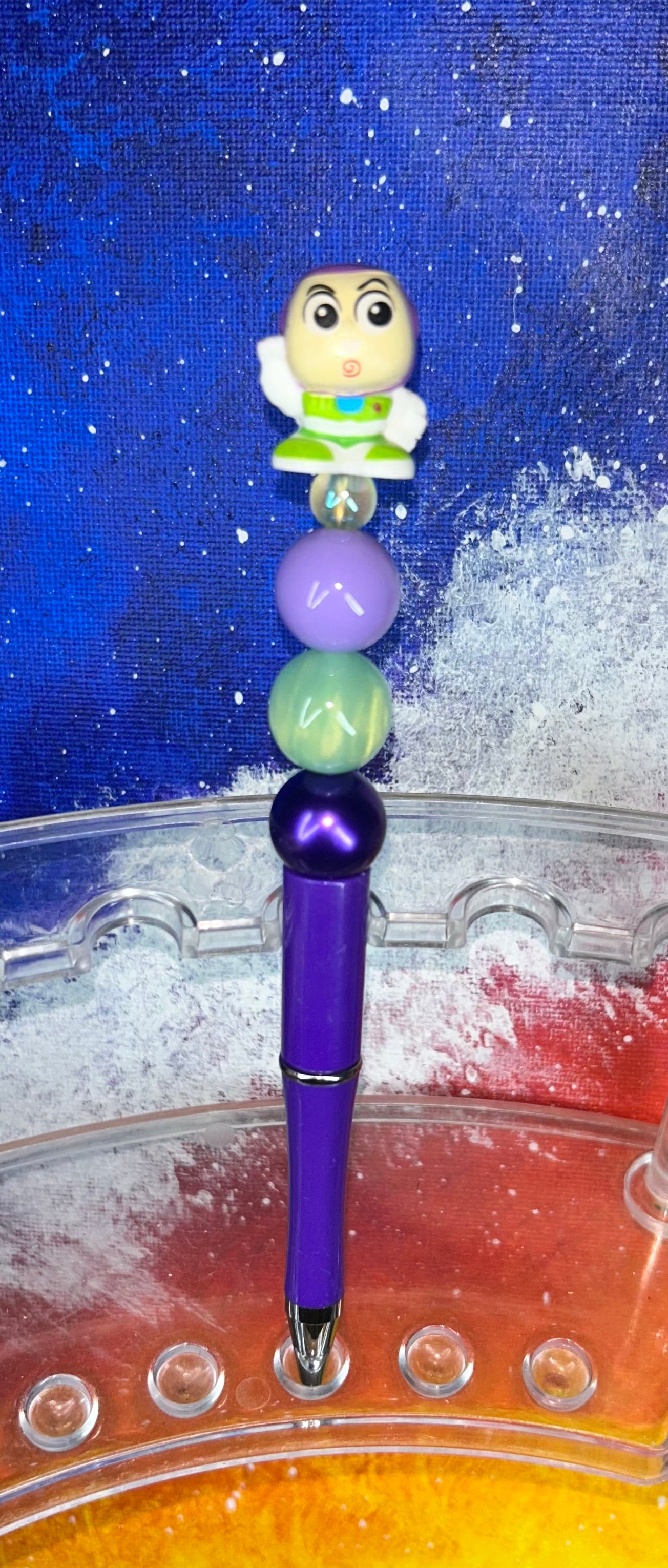 Buzz Small Doorable Dark Purple Pen