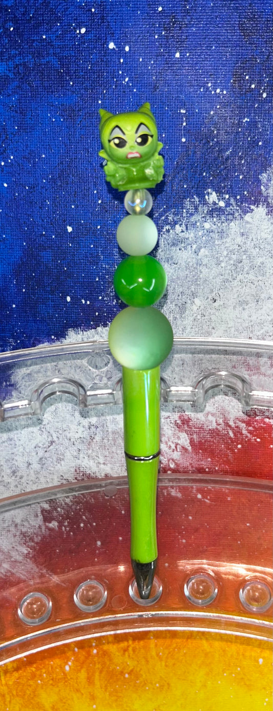 Maleficent Small Doorable Neon Green Pen