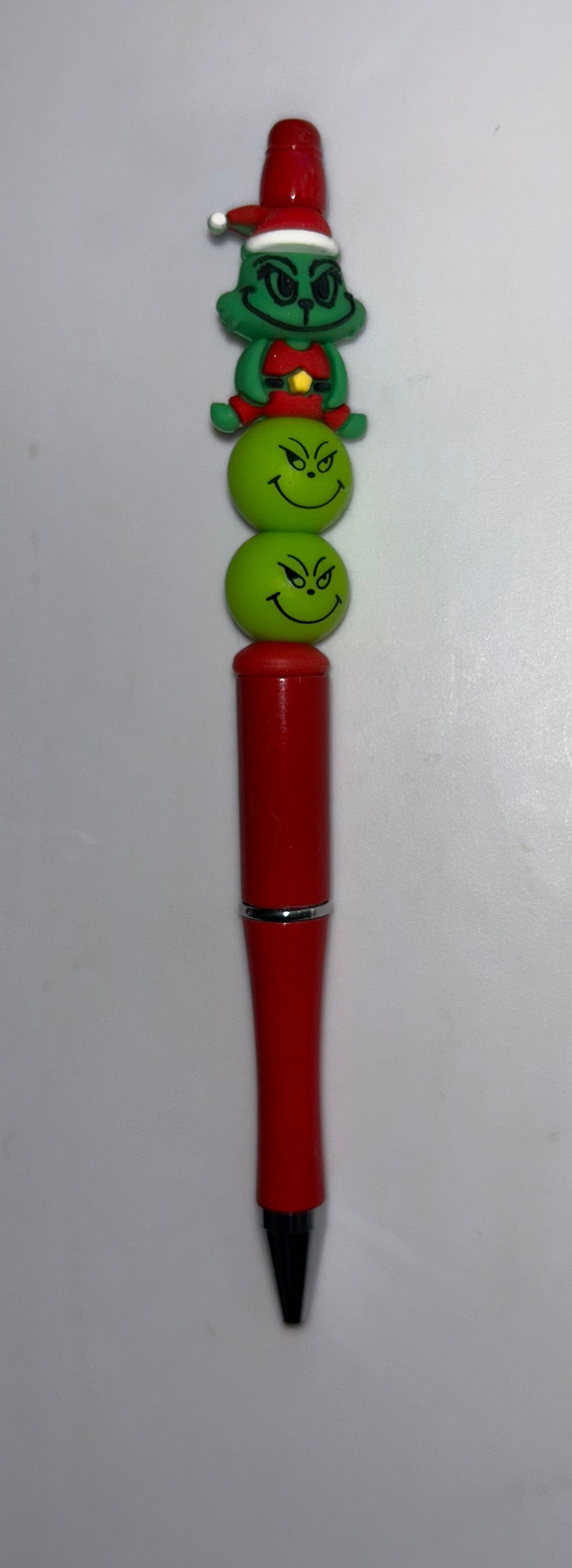 Grinch Santa Red Pen