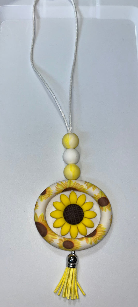 Sunflower Car Charm