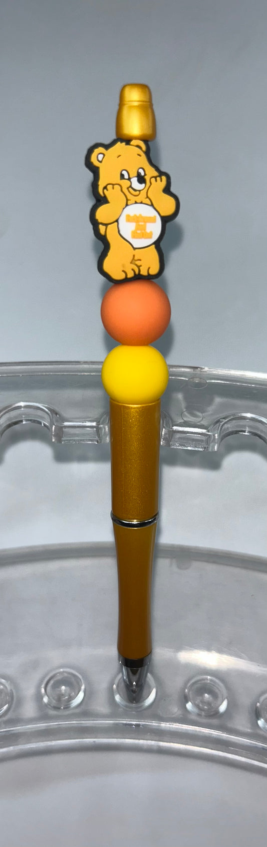 FAFO Yellow Swear Bear Gold Pen