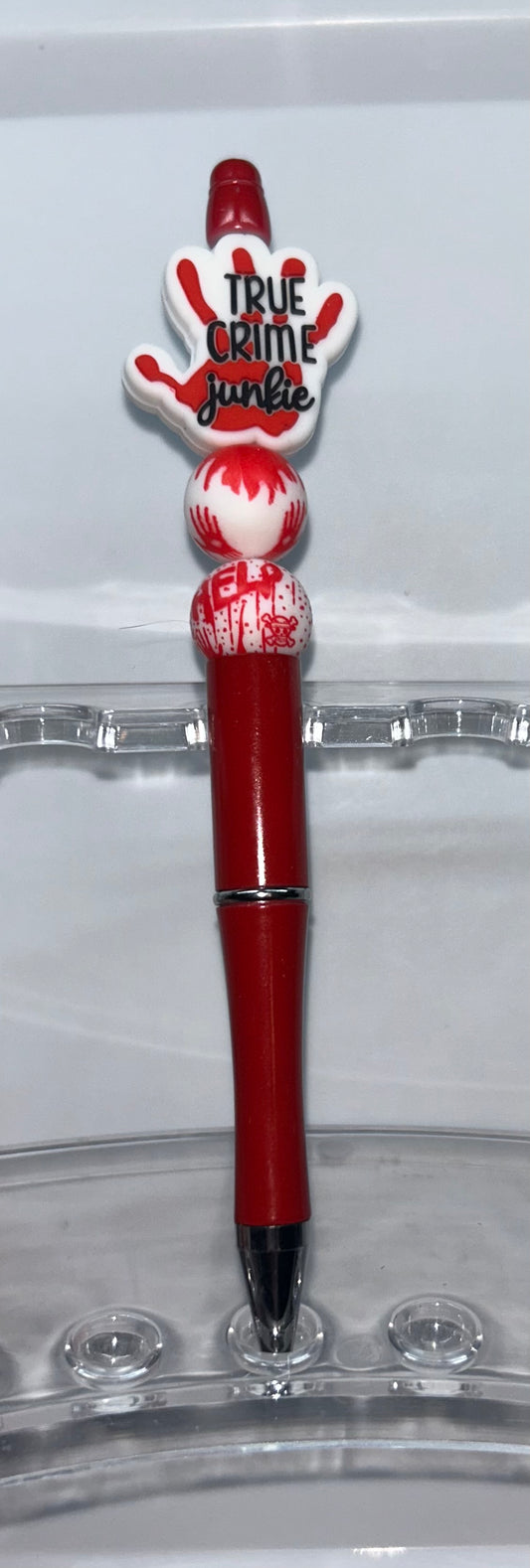 True Crime Junkie Red Pen