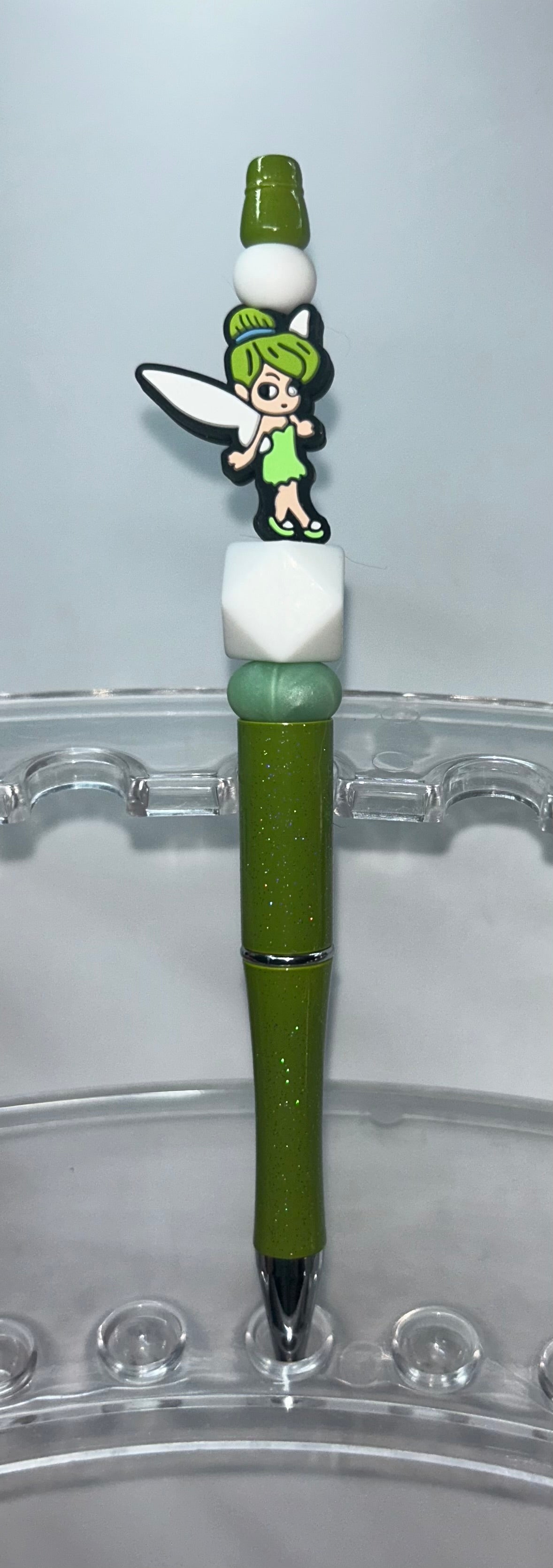 Tinker Bell Green Glitter Pen