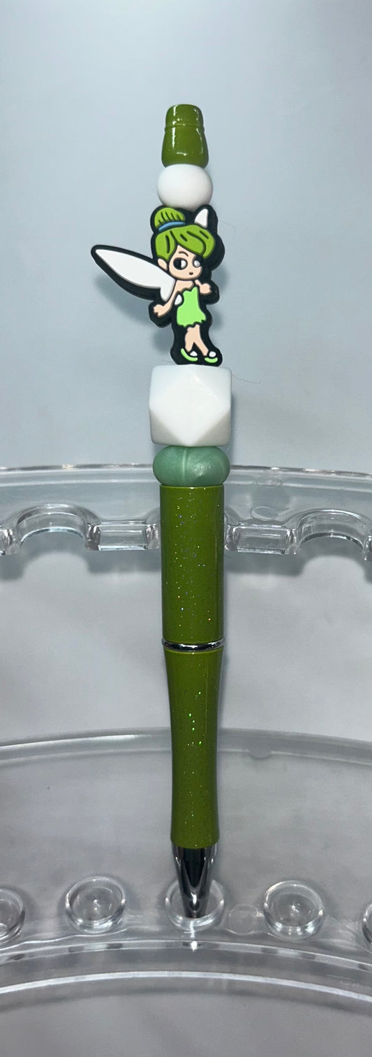 Tinker Bell Green Glitter Pen