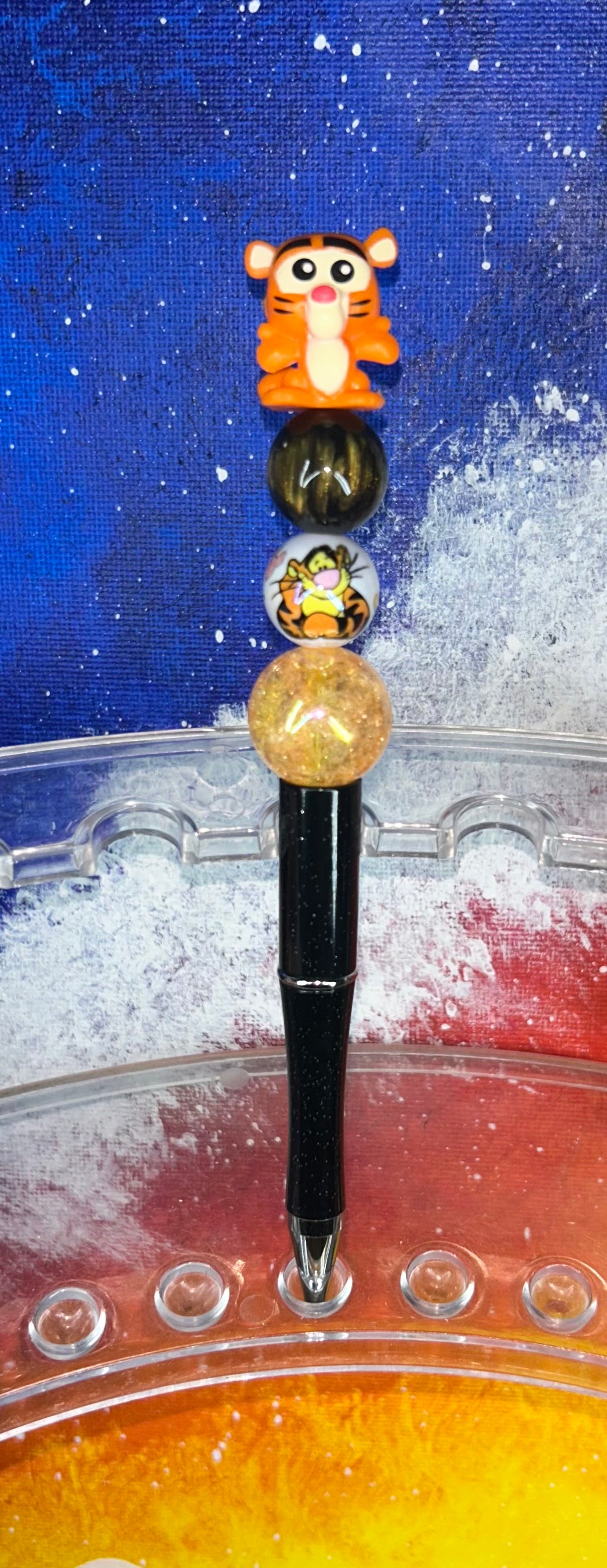 Tigger Small Doorable Black Pen