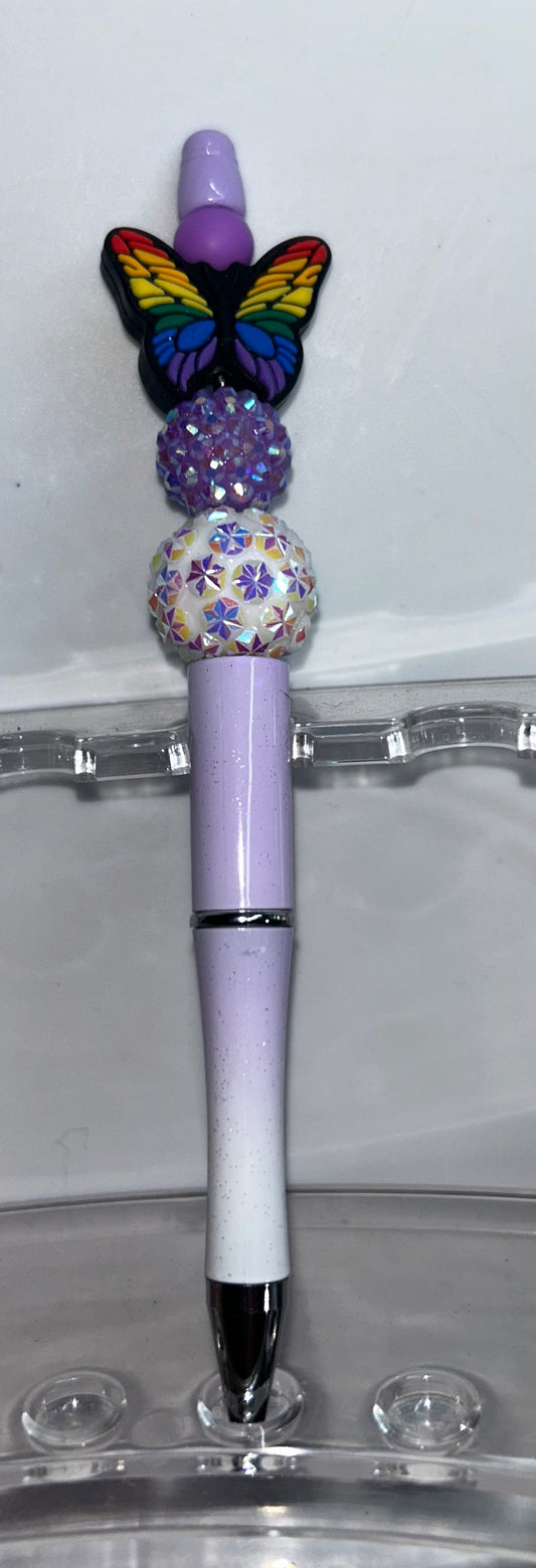Rainbow Butterfly Purple Ombre' Pen