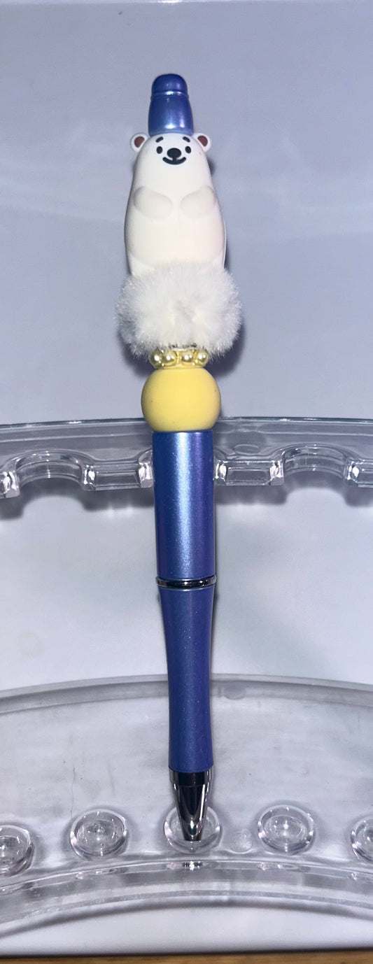 Polar Bear Light Blue Pen