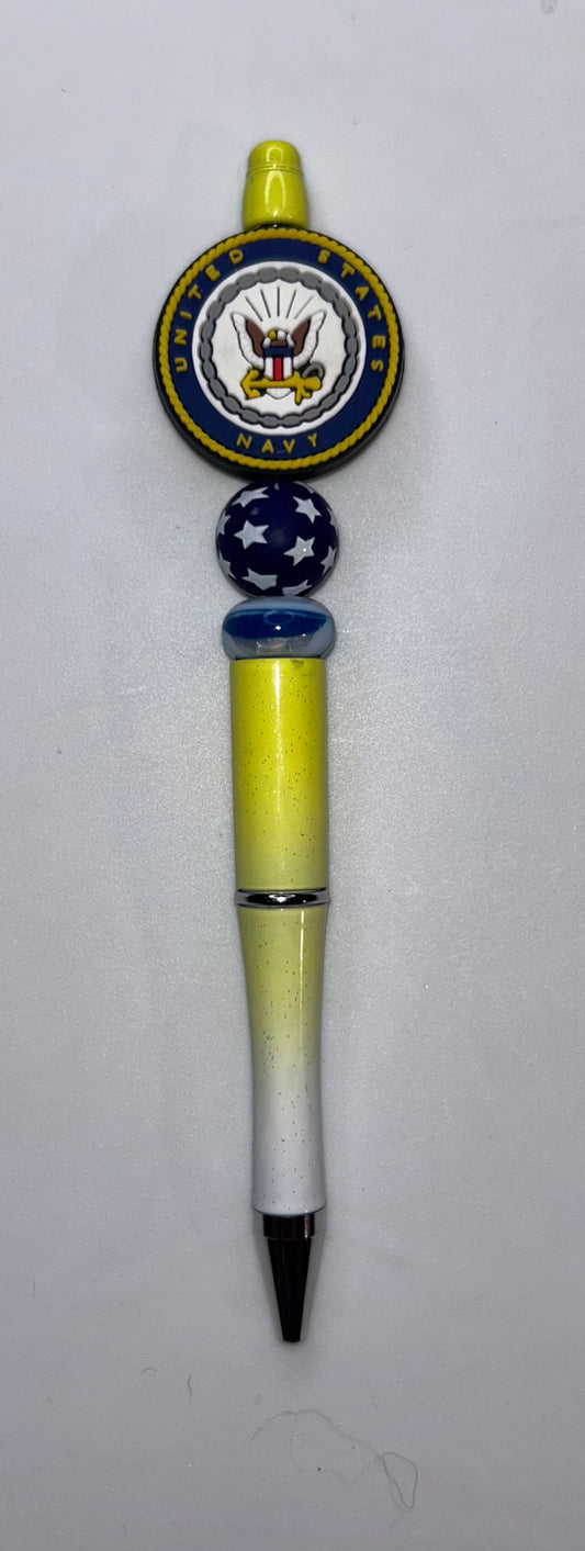United States Navy Yellow Ombre Pen