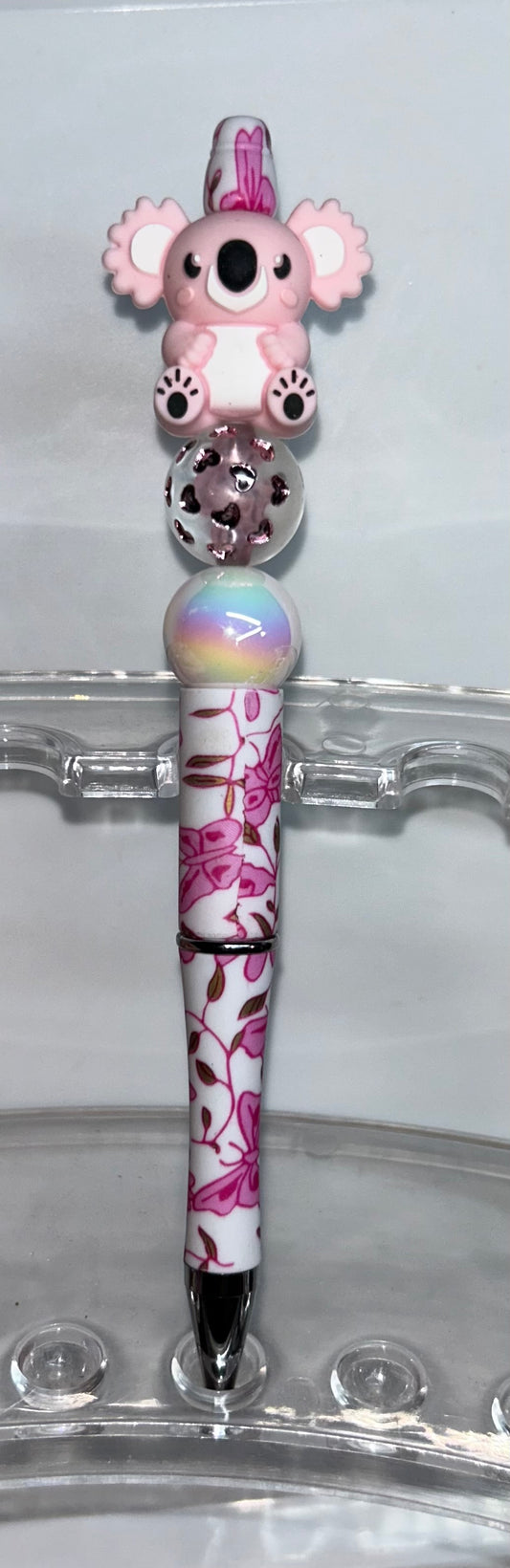 Pink Koala Plink Butterfly Pen