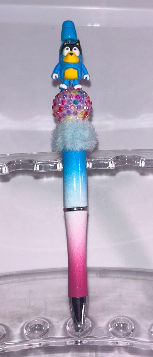 Bluey Pink/Blue Ombre Pen