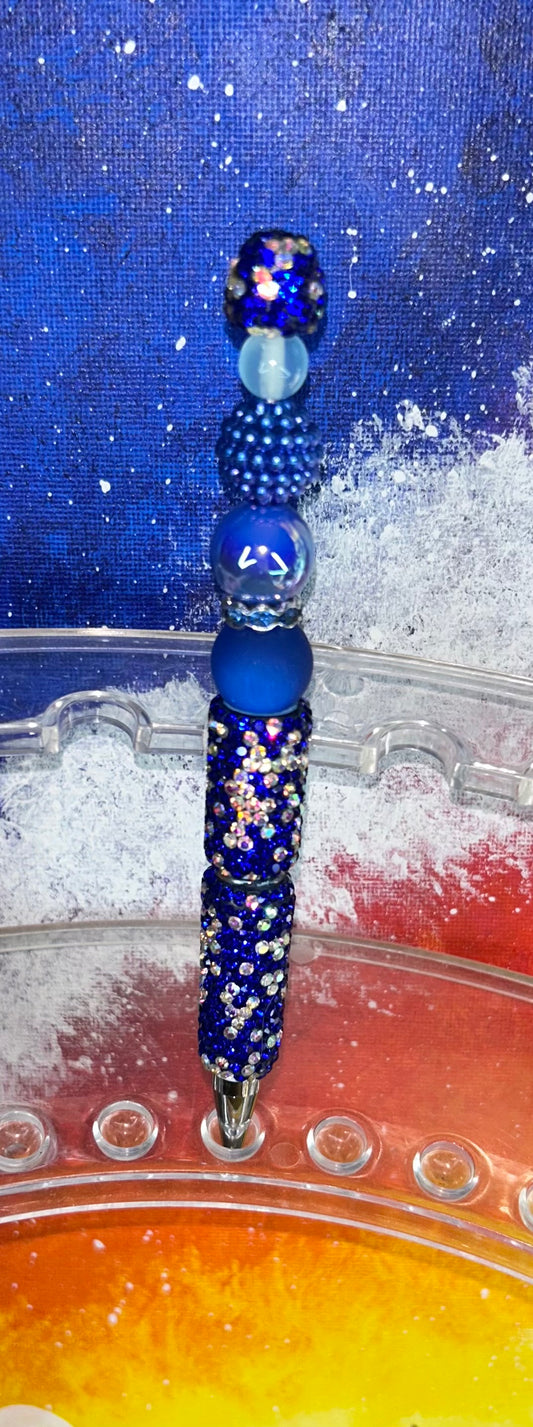 Shiny Bling Blue Specialty Pen