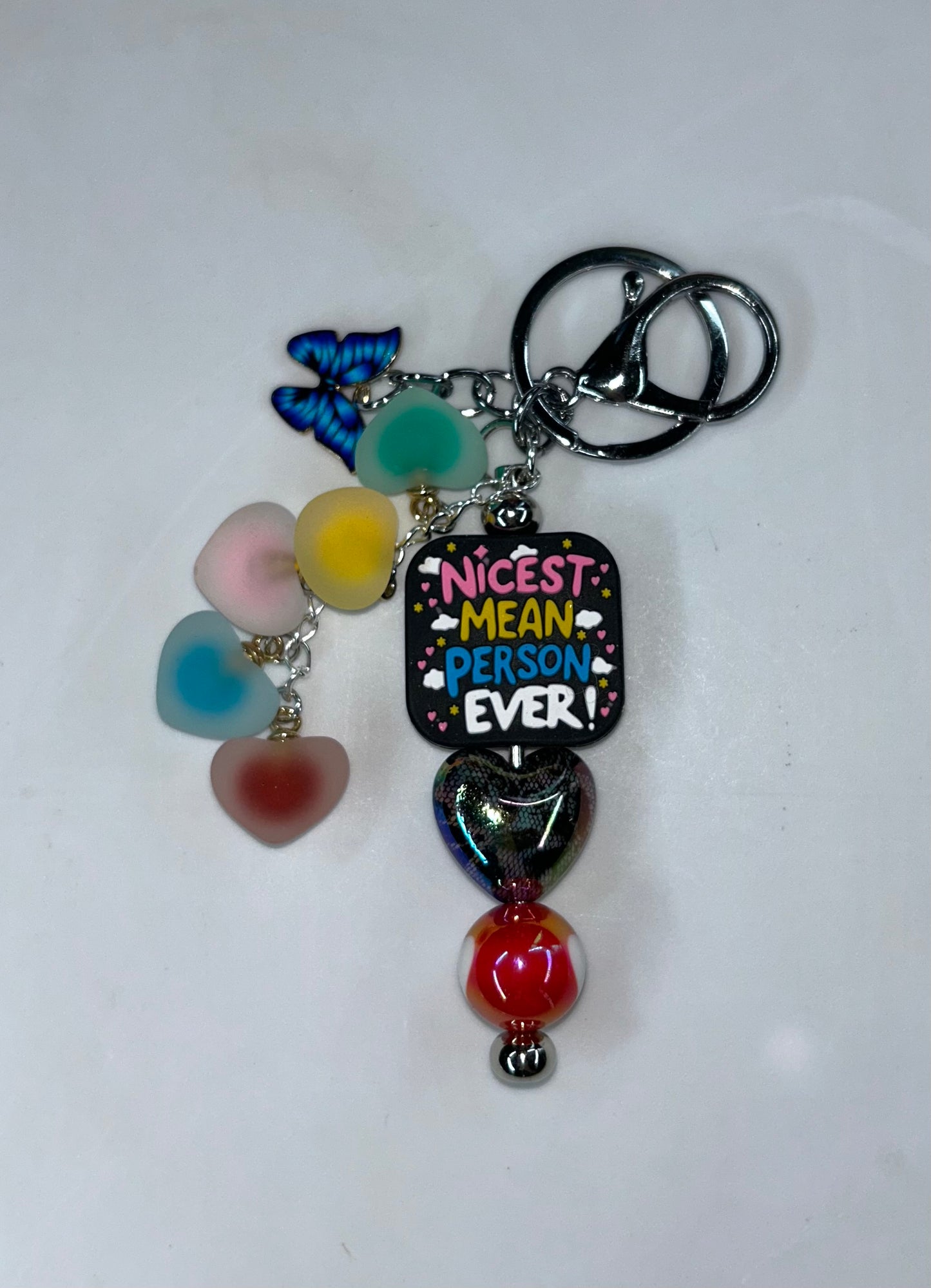 Nicest Mean Person Ever Key Chain