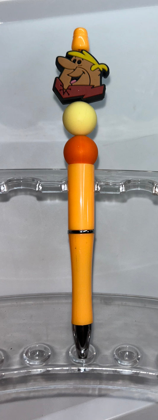 Barney Head Orange Pen
