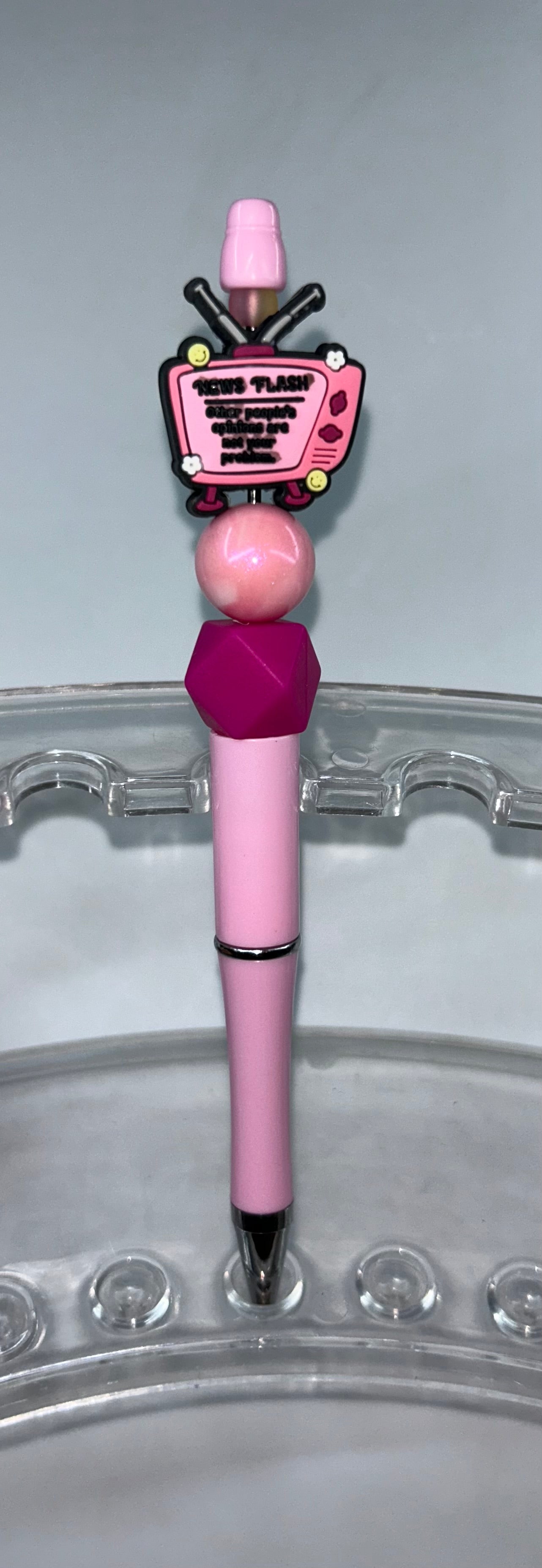 News Flash Other People's Opinions Are Not Your Problem Light Pink Pen