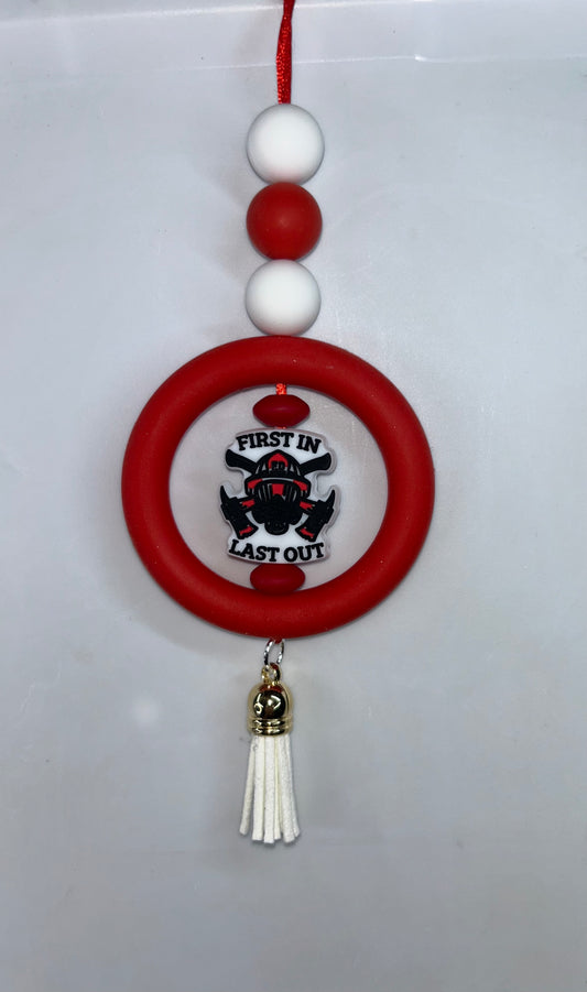 First In Last Out Red Car Charm