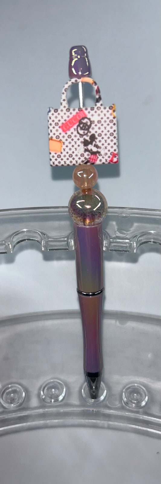 Louis Vuitton Mickey Purse Pearl Purple Pen