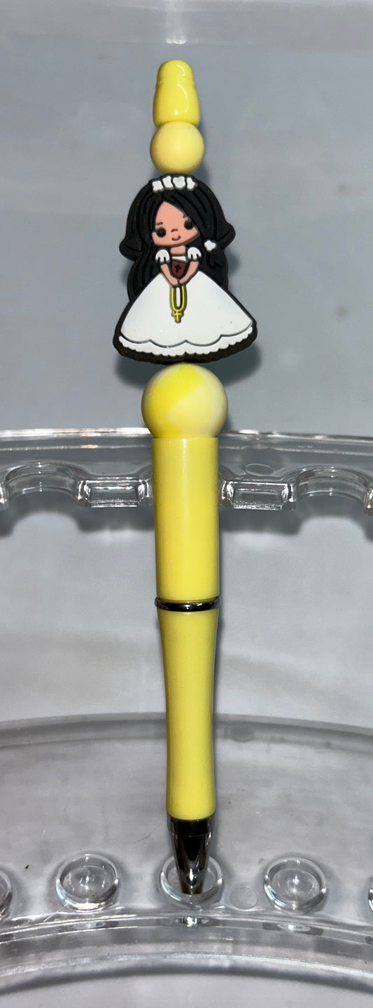 Communion Girl Yellow Pen