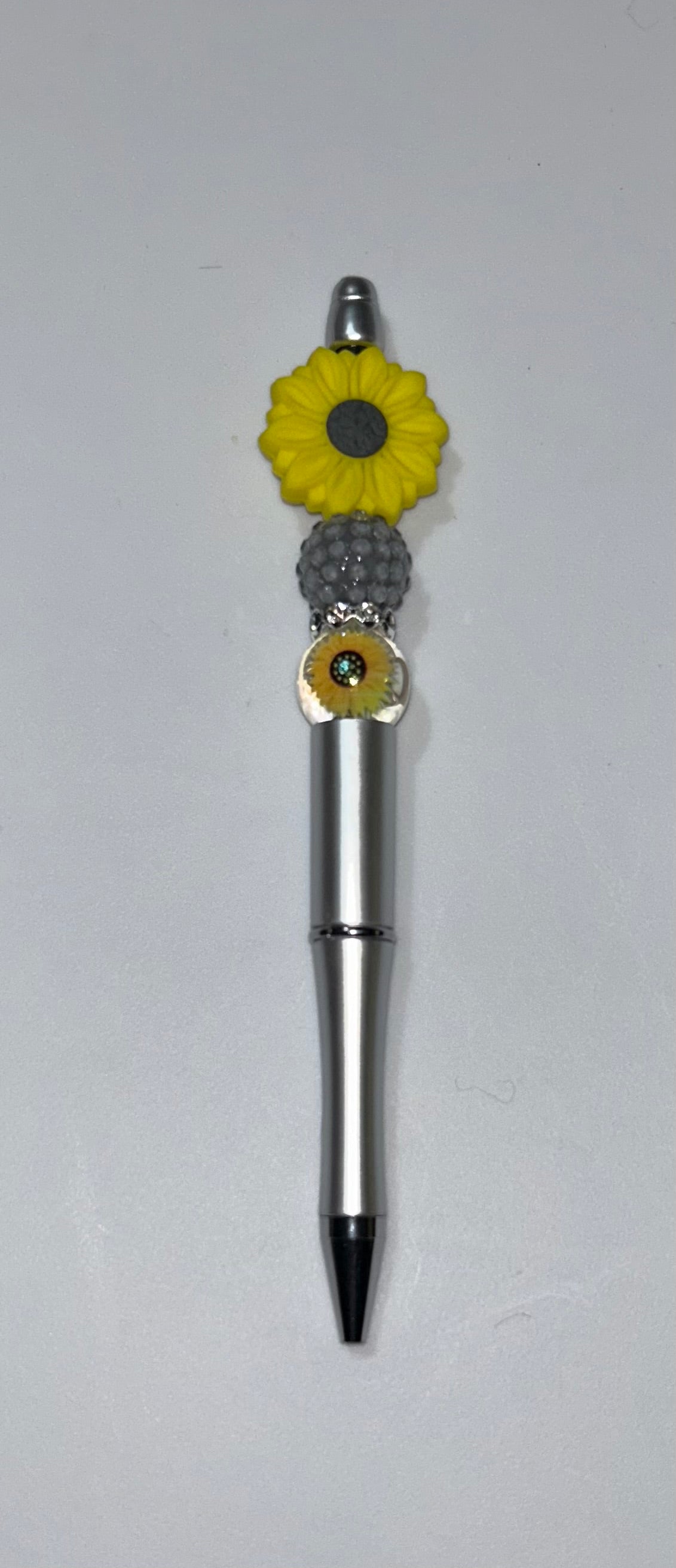 Sunflower Silver Pen