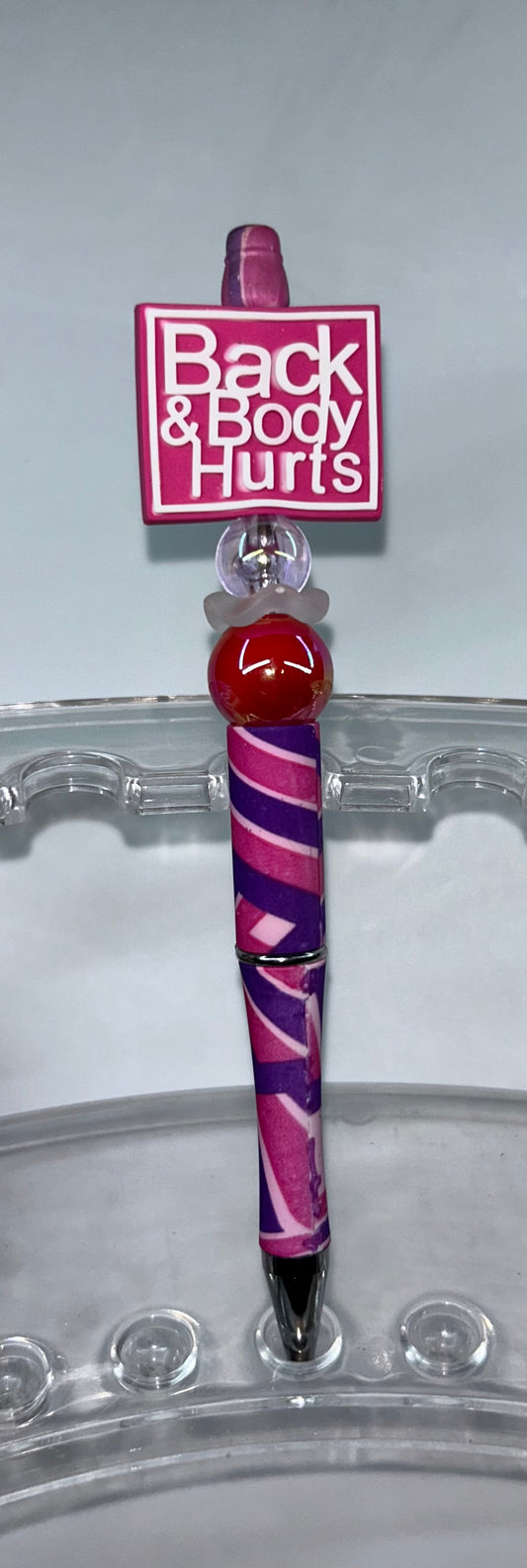 Back & Body Hurts Pink/Purple Pen